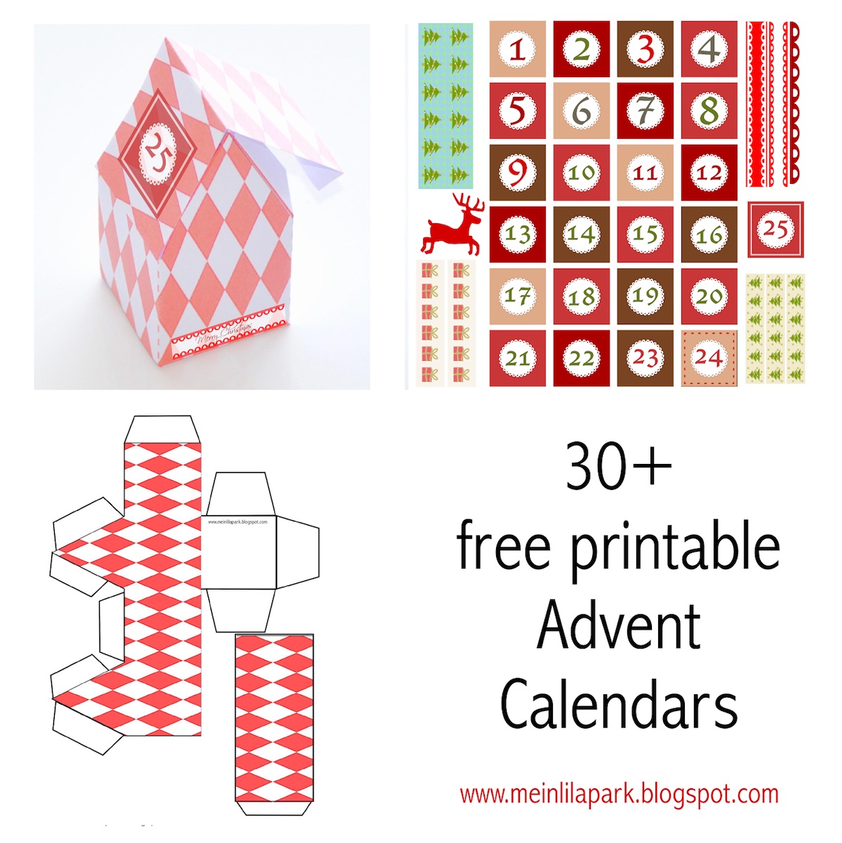 30 Free Printable Advent Calendar Templates Adventskalender Download  30 Free Printable Advent Calendar Templates Adventskalender Download