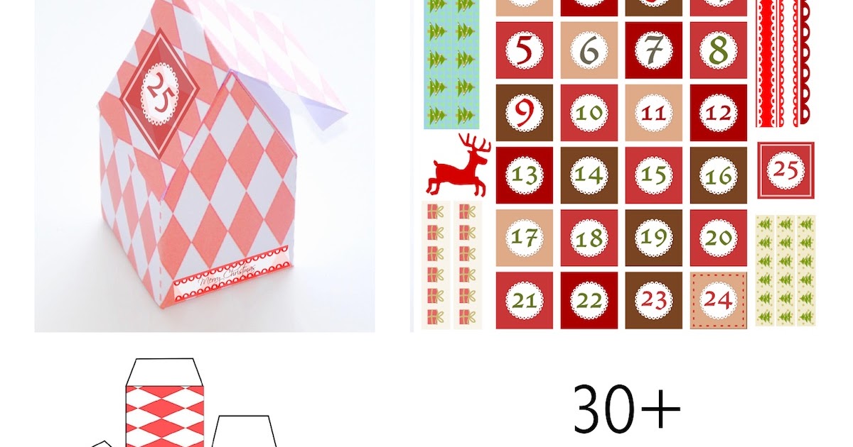 30+ free printable Advent Calendar templates Adventskalender Download