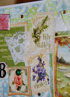 И роза падает с куста...Или нежный альбом в ретро стиле для малышки.