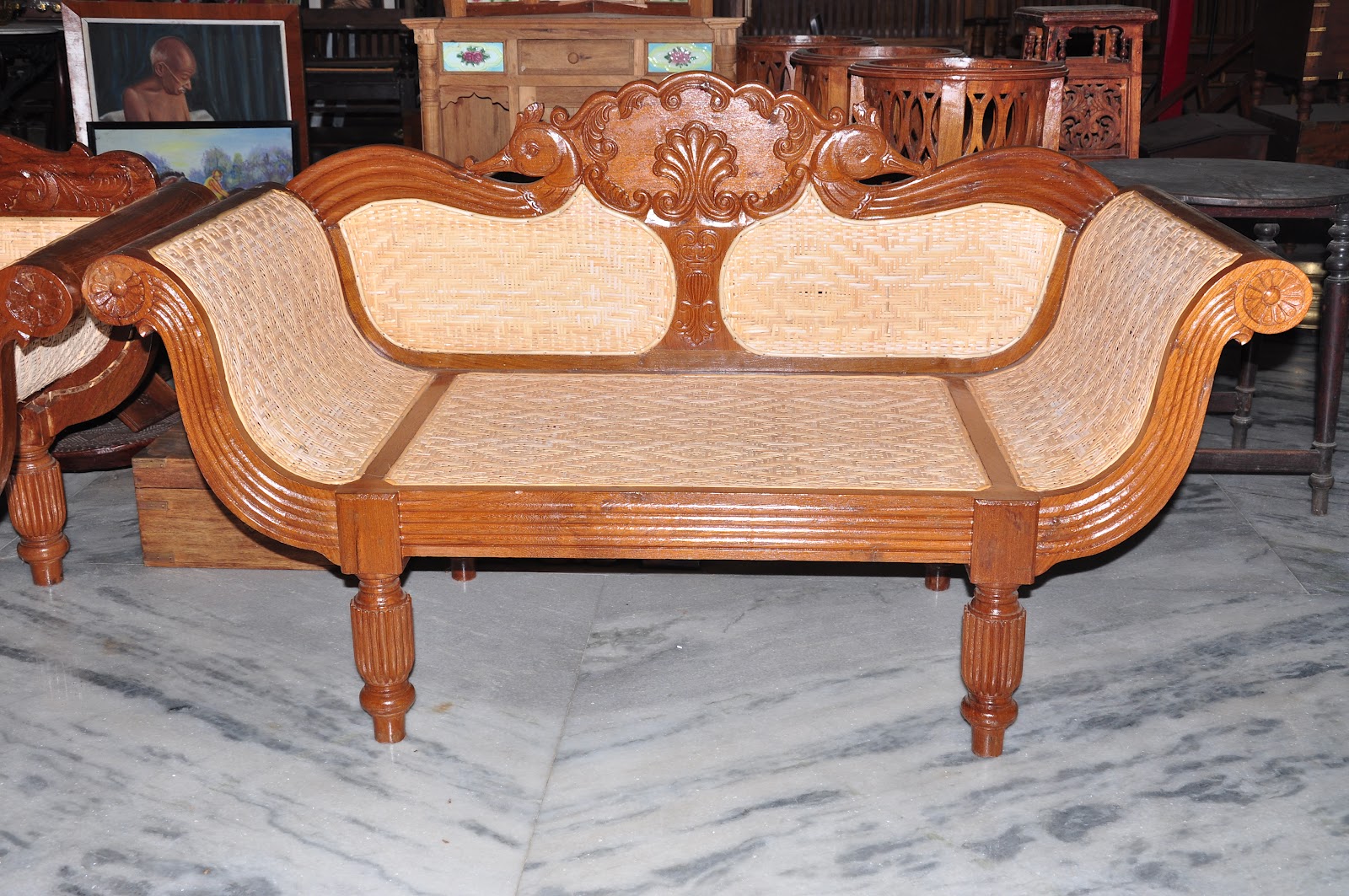 OLD TEAK WOOD FURNITURES AND HANDICRAFTS