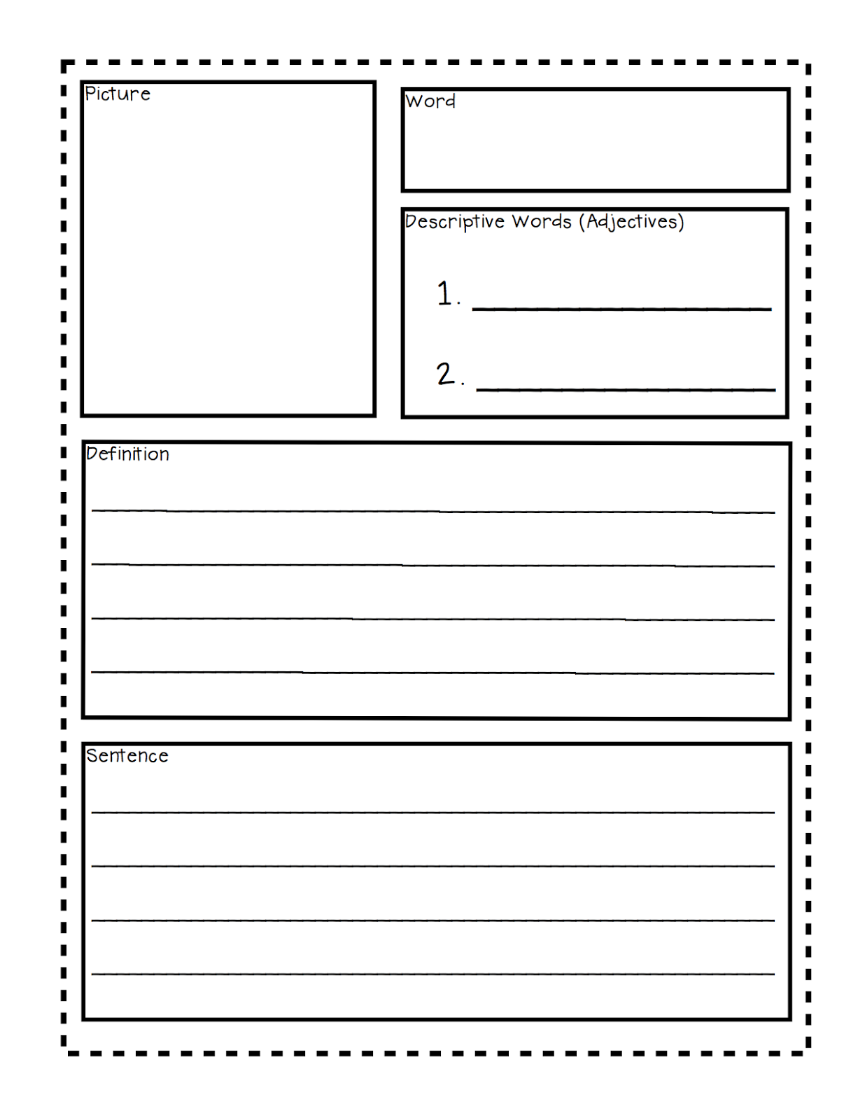 Classroom Freebies Too Under The Sea Tiered Vocabulary Templates FREEBIE  Classroom Freebies Too Under The Sea Tiered Vocabulary Templates FREEBIE