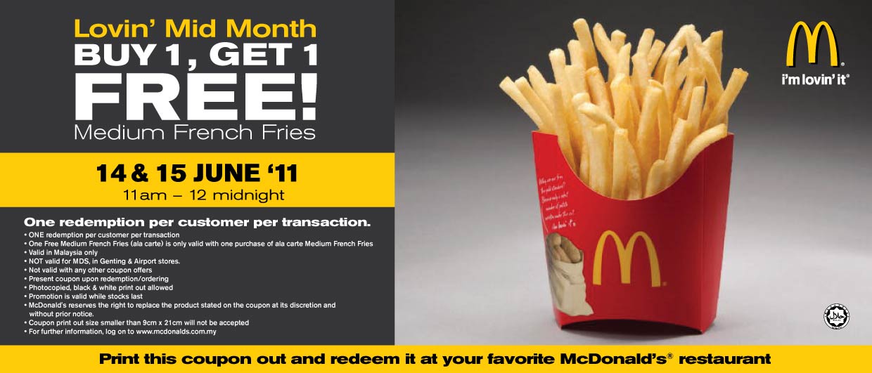 McDonald's Lovin' Mid Month Special