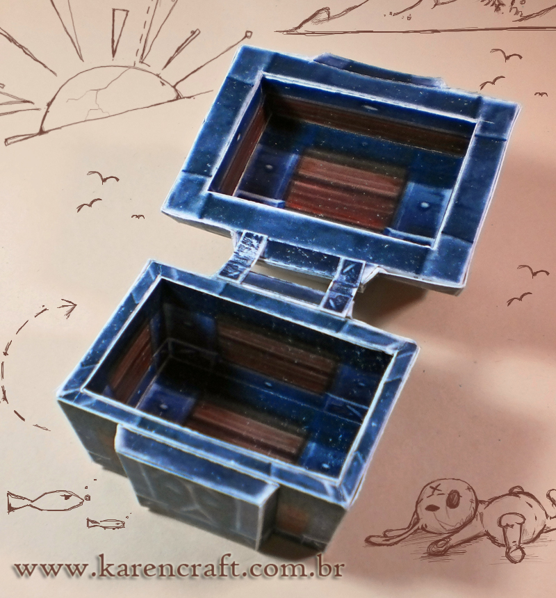 Papercraft WoW chest Karencraft