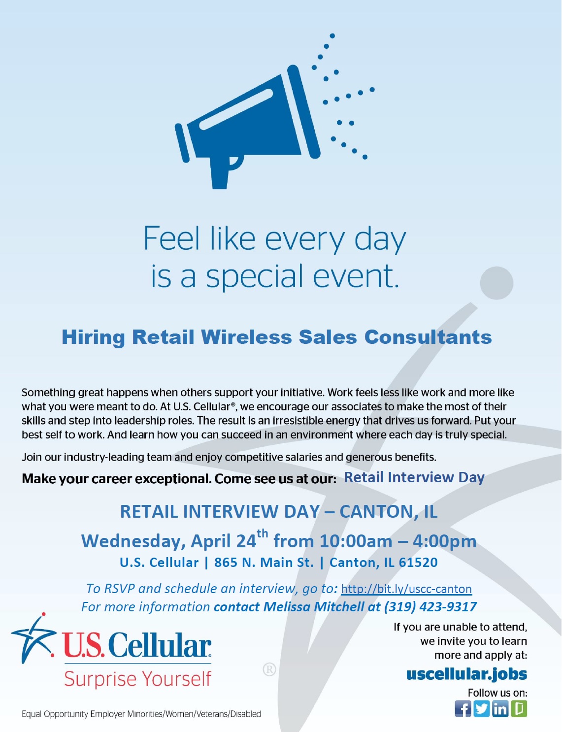 US Cellular Hiring Event