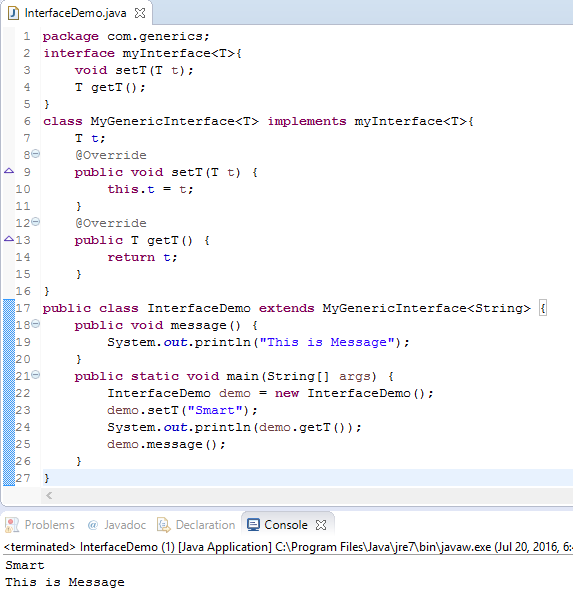 Teach Me How To program: set interface - interface in java used list object