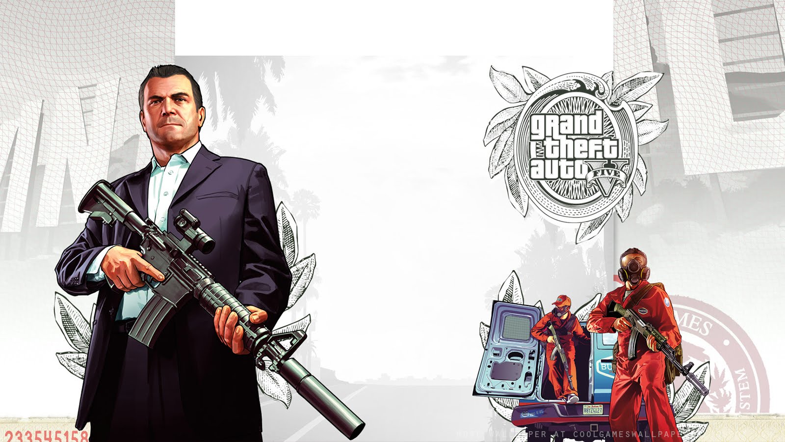 GTA V Artwork Wallpaper 2 - Cool Games Wallpaper