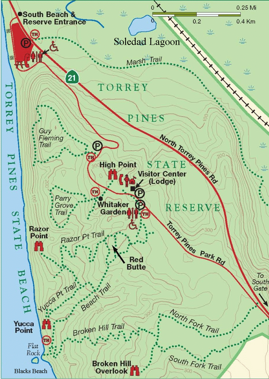 San Diego Phtography: Torrey Pines State Park Map San Diego Phtography: Torrey Pines State Park Map