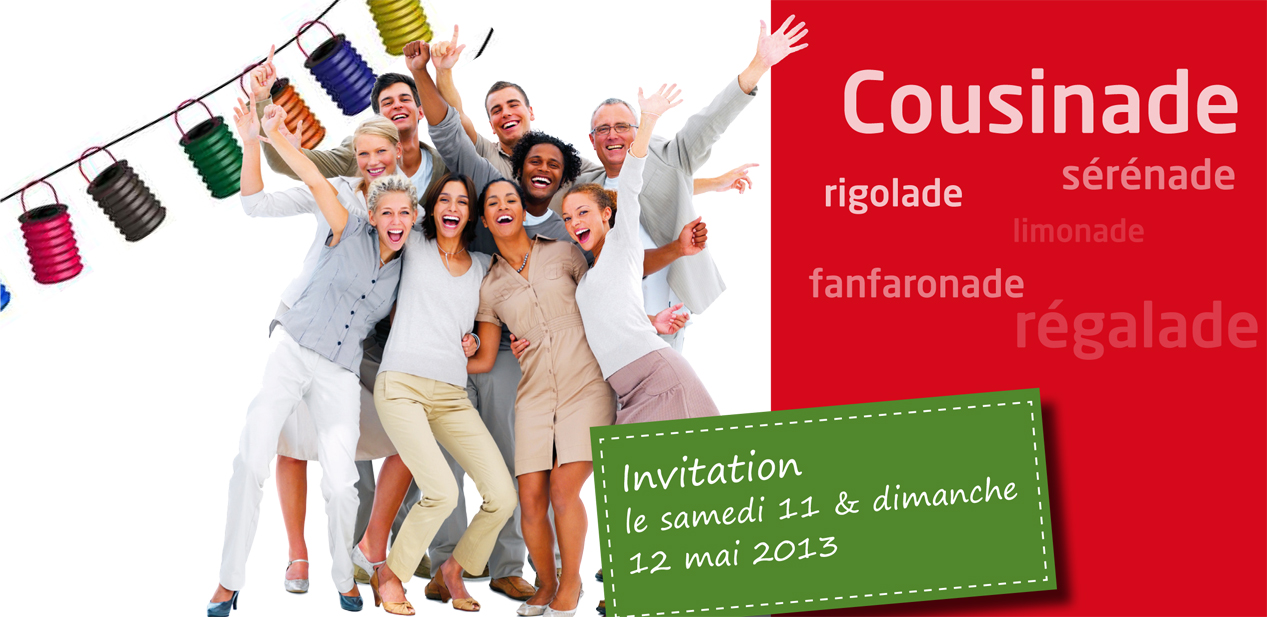 Graphiste indépendante Carton invitation cousinade