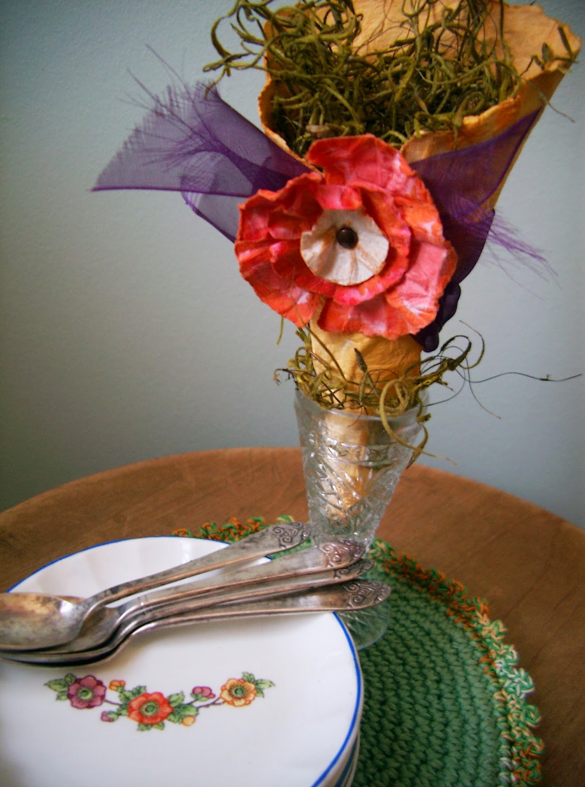 tussie mussie favor holder ©linda nelson 2015