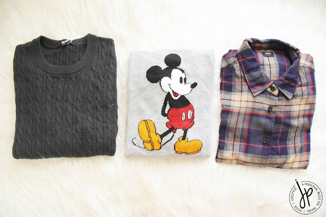 folded tops, mickey mouse shirt