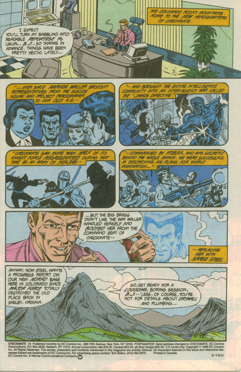 Read online Checkmate (1988) comic -  Issue #19 - 2