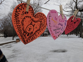 hearts of kindness on the Franklin Town Common