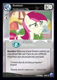 My Little Pony Roseluck, Fainthearted Filly Canterlot Nights CCG Card