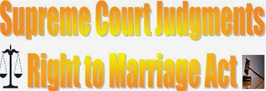 supreme court judgement of marriage act