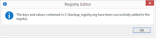 Cara Backup dan Restore Seluruh Registry