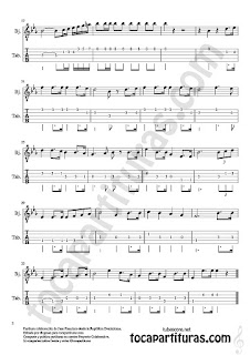 Himno de la República Dominicana Tablatura y Partitura del Punteo de Banjo Sheet Music for Banjo Tablature Tabs Music Score