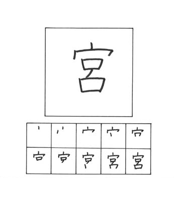 kanji tempat mewah/kuil shinto