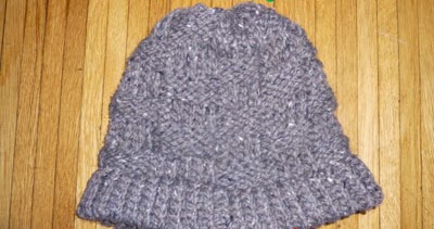 Save Green Being Green: Try It Tuesday: Basket Weave Loom Knit Hat