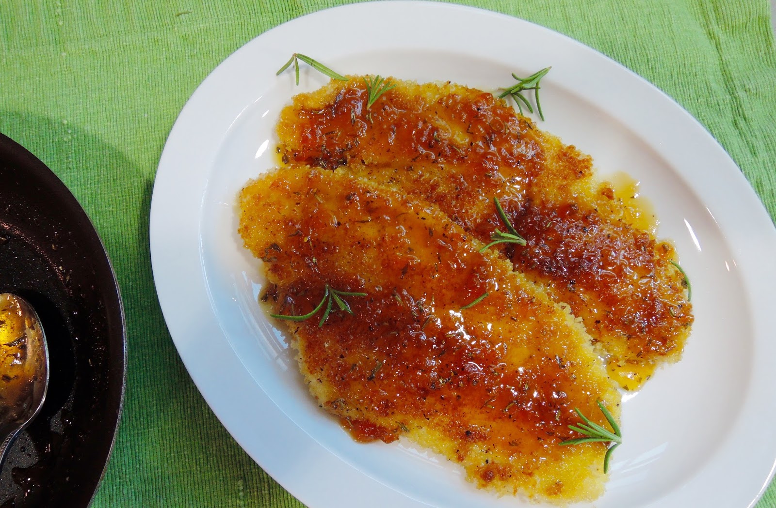 The Briny Lemon PanFried Flounder with ApricotHoney Sauce