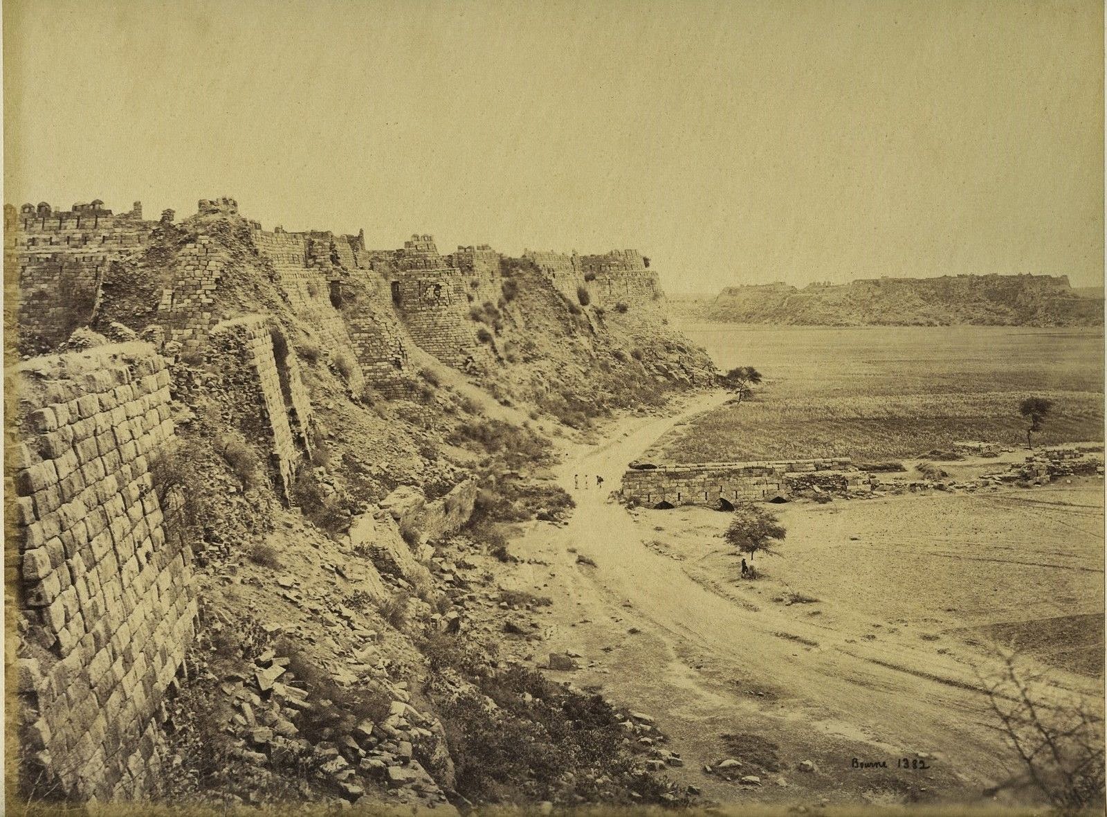 Tughlaqabad Fort in Delhi - c1870's