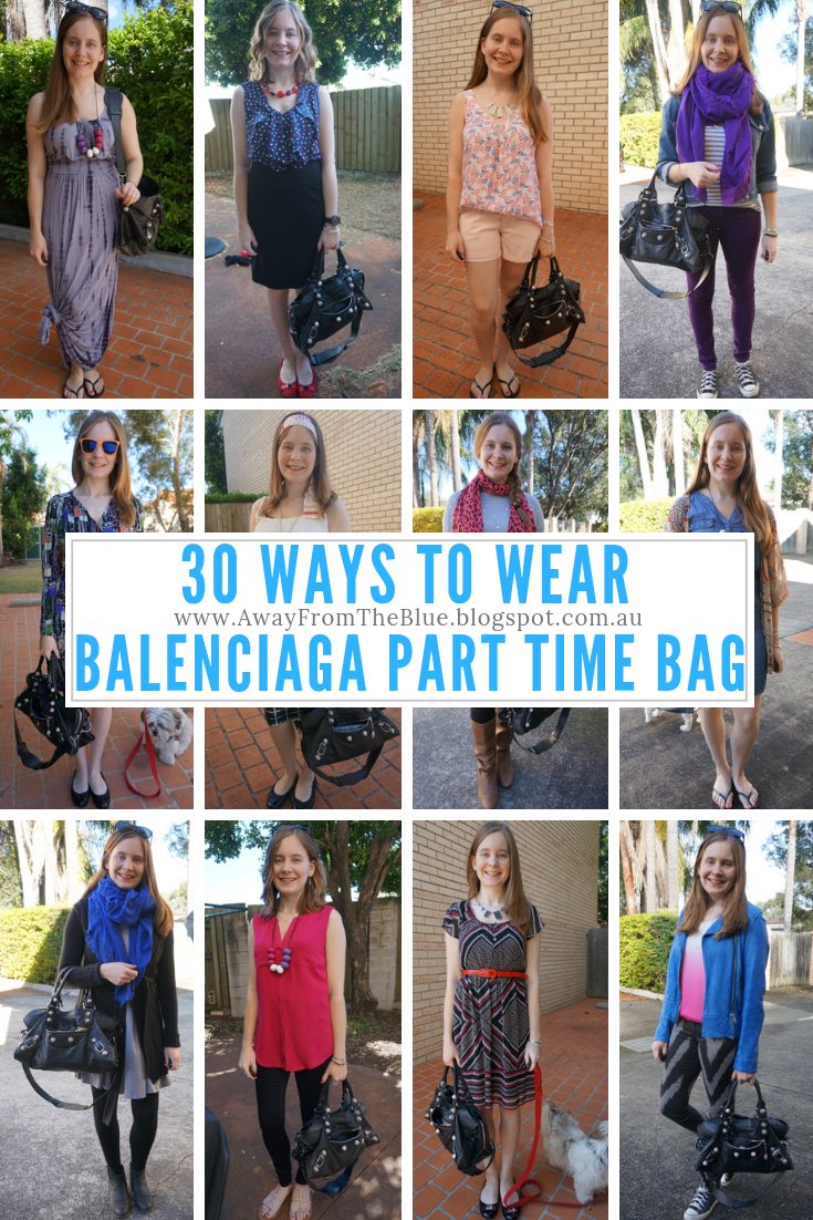 høflighed Rustik Egenskab Away From Blue | Aussie Mum Style, Away From The Blue Jeans Rut: 30 Ways To  Wear: Balenciaga Part Time Bag In Black #30wears