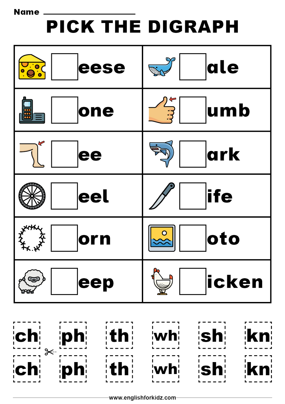 Consonant Digraphs Worksheets Pdf | Katrin Shikova