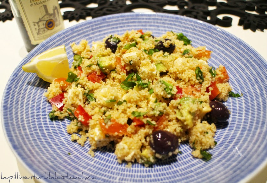 kupillinen turkkilaista kahvia Super helppo couscoussalaatti