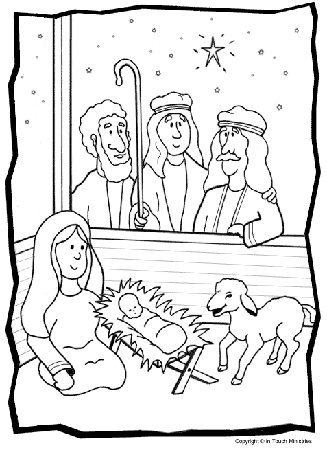 Birth Of Christ Coloring Pages Birth of Jesus Coloring Pages For Children Free