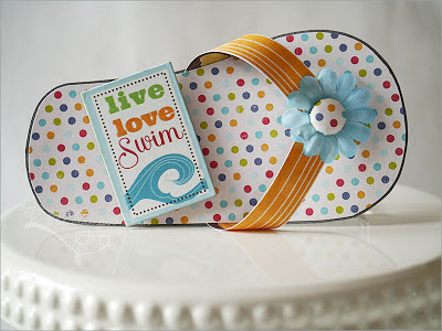 The Stampin' Bean: Life is More Fun in Flipflops: Shaped Cards for Summer