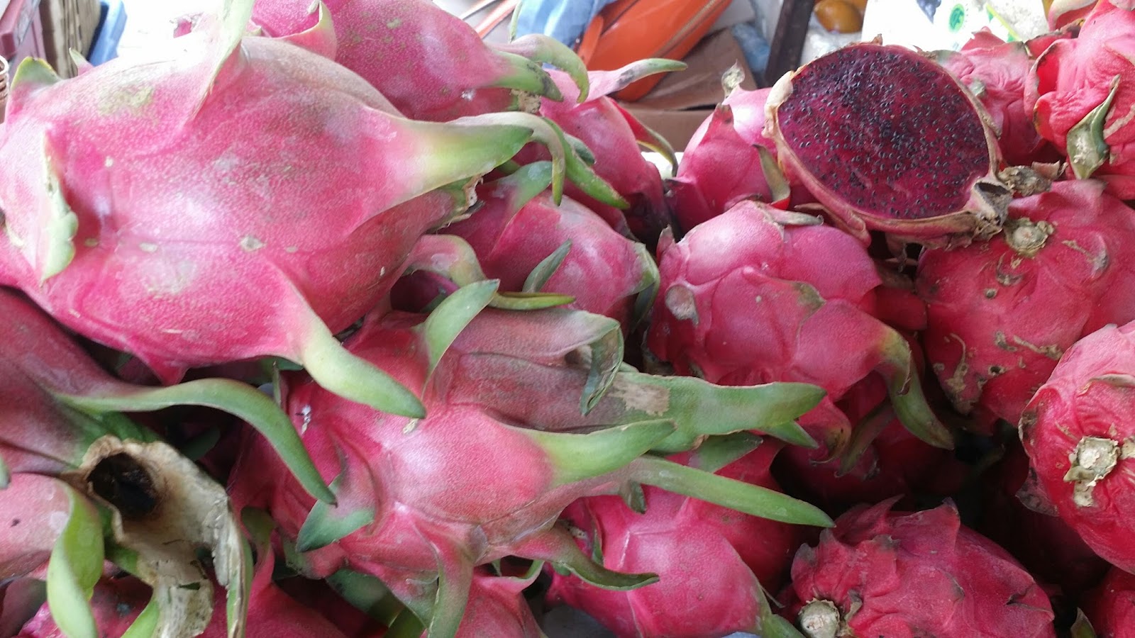 La cigogne voyageuse Fruit du dragon (pitaya ou dragon fruit)