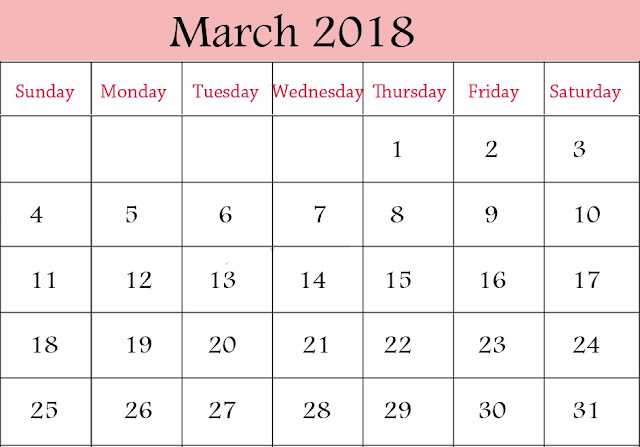 March 2018 Printable Calendar, March 2018 Blank Calendar, March 2018 Calendar Template, March 2018 Calendar Printable, March 2018 Calendar, March Calendar 2016, March Calendar, Print March Calendar 2018, Calendar 2018 March, March Templates Calendar 2018