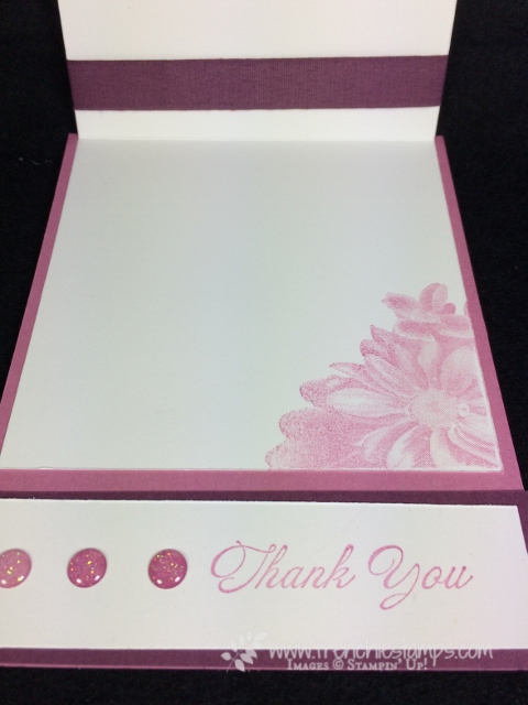 Heartfelt Blooms, Stamp on the Go with Frenchie, 4 x 4 card, Stampin'Up!