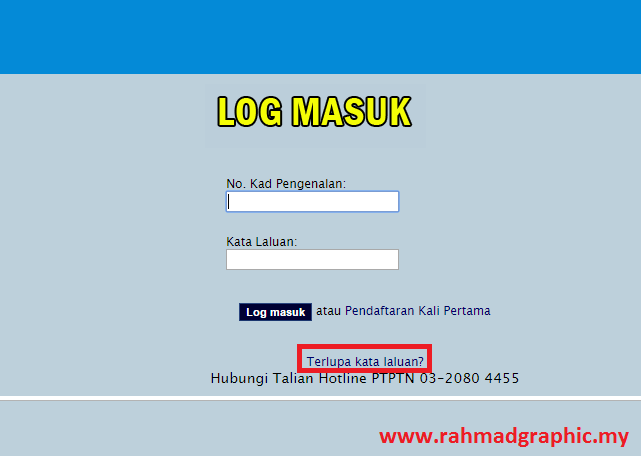 Login ptptn