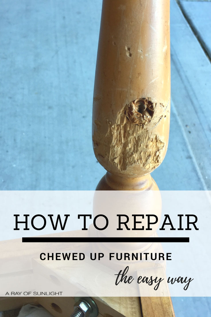how to repair damaged furniture leg