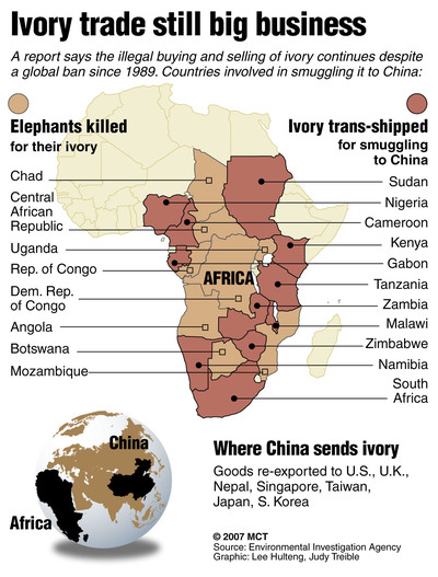 MAP IVORY TRADE 