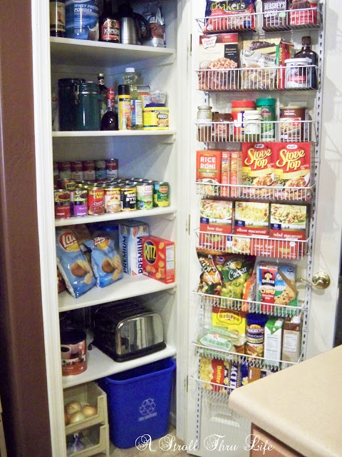 A Cleaned & Organized Pantry - Door Shelving Units