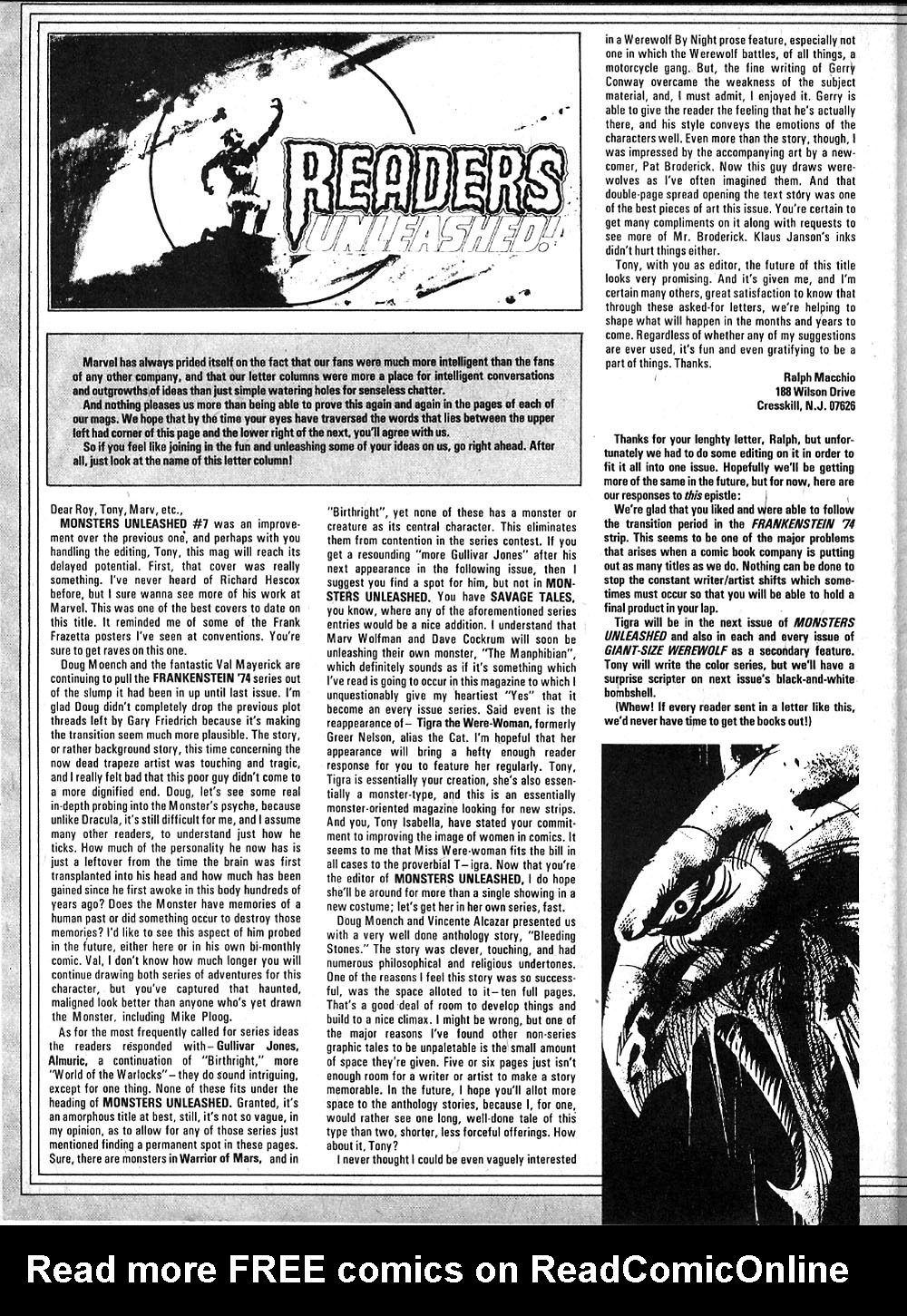 Read online Monsters Unleashed (1973) comic -  Issue #9 - 22