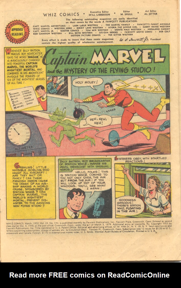 Read online WHIZ Comics comic - Issue #143 - 3