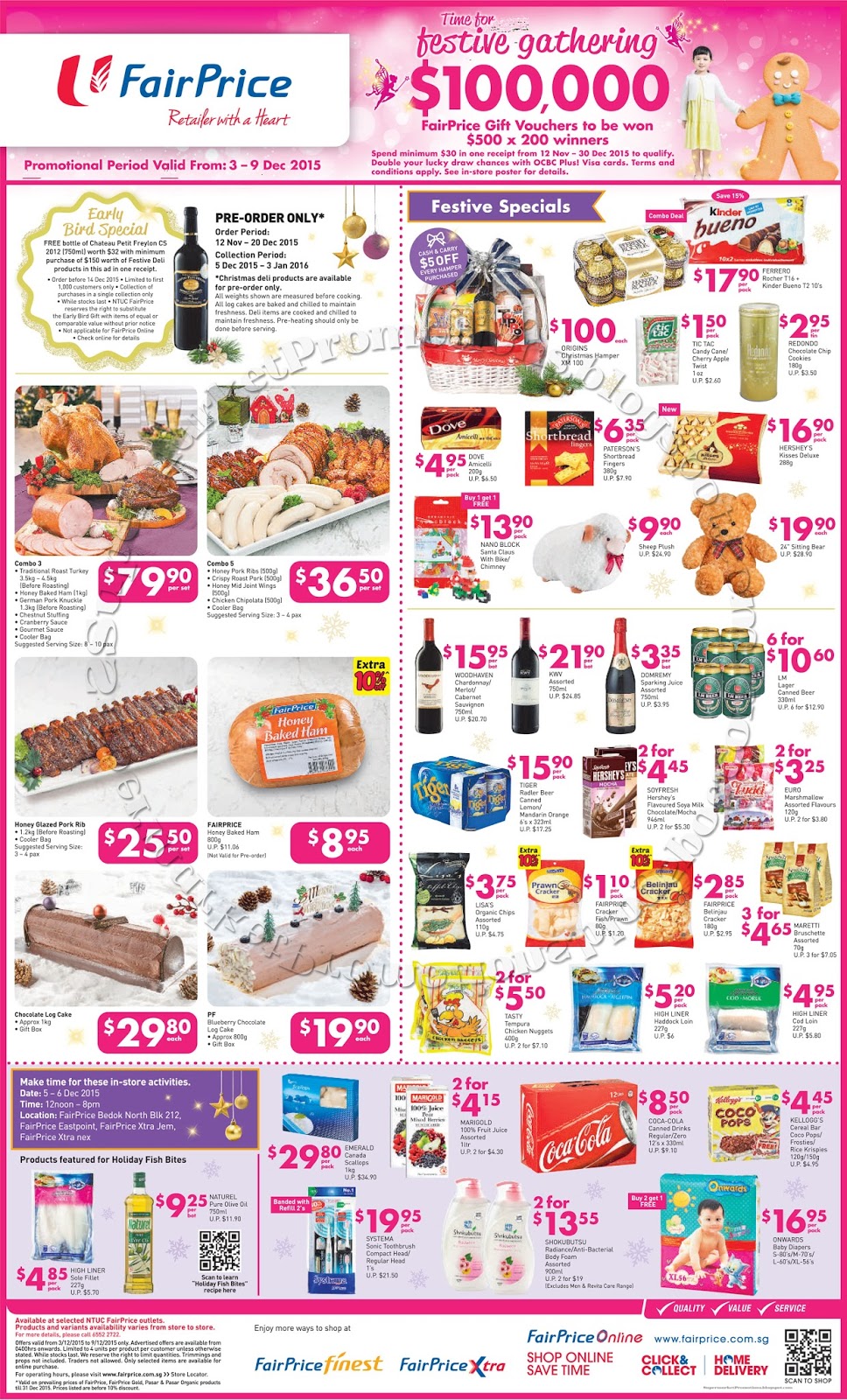Fairprice ntuc promotion christmas december november scs container butter NTUC FairPrice Christmas Menu 03 - 09 December 2015 ~ Supermarket