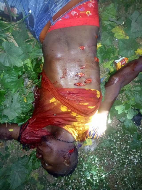  Photos: Alleged notorious cultist and former hitman for Eiye cult group killed on Christmas Day in Kwale, Delta State
