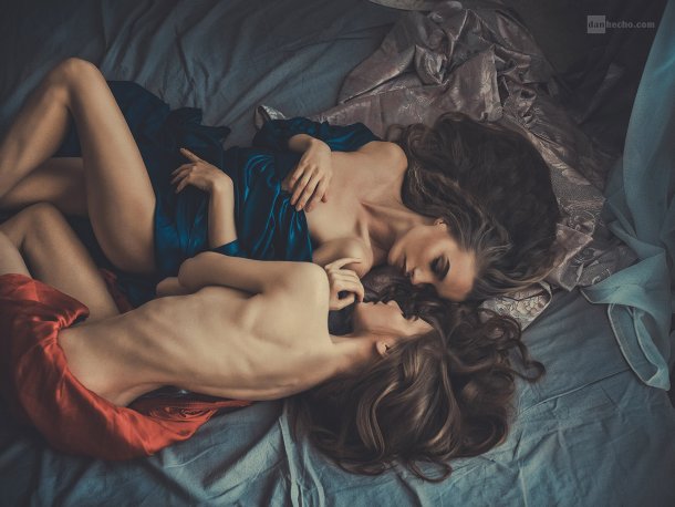 Dan Hecho 500px fotografia mulheres modelos sensuais nudez azul arte fetiche lésbicas provocante