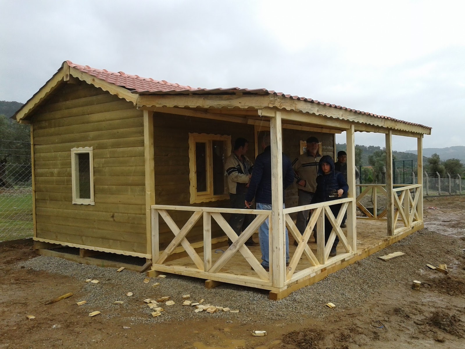 Ahşap ev 30 m2 kütük ev