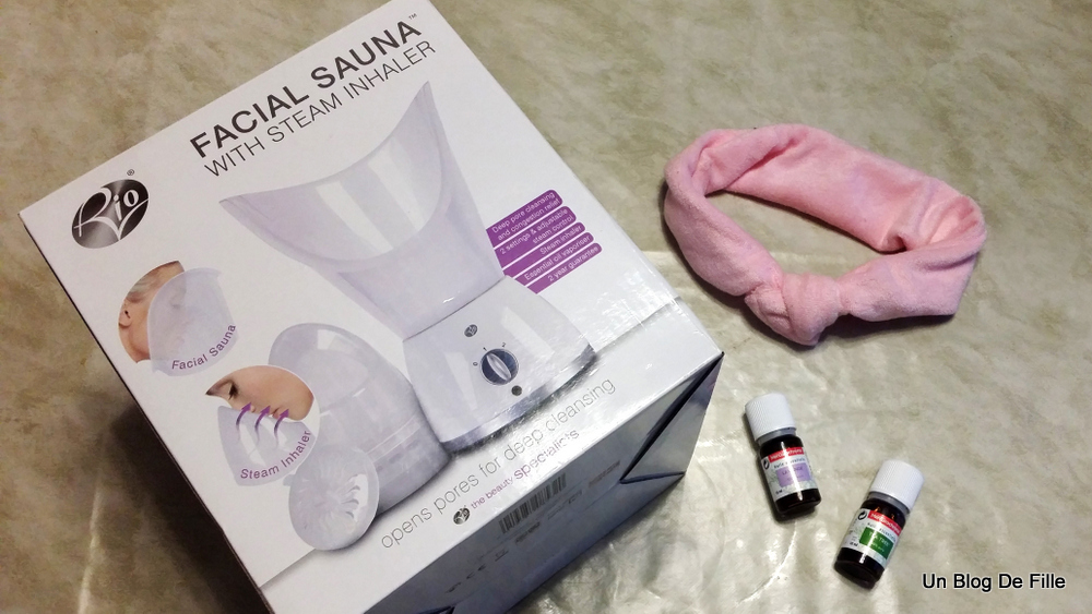 Un blog de fille Avis Sauna facial Rio [+ recette d'huiles essentielles pour les voies