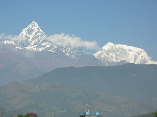 mountains in Pokhara, Nepal