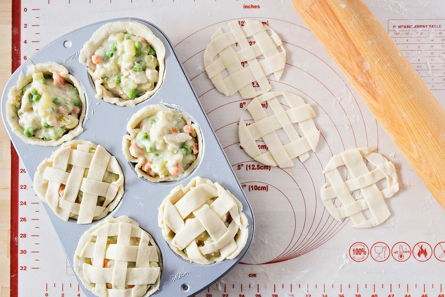 These savory mini chicken pot pies are so incredibly delicious, and adorable to boot!
