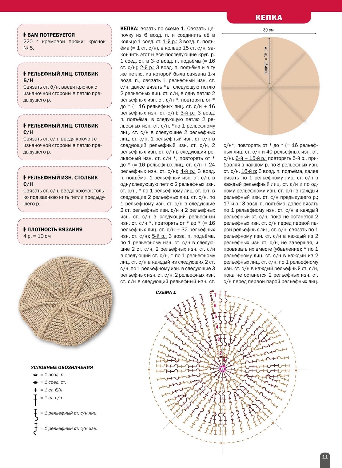 Кепка схема. Кепи крючком схема и описание. Берет крючком с выпуклыми столбиками схема. Берет рельефными столбиками схема. Берет крючком рельефными столбиками схема.