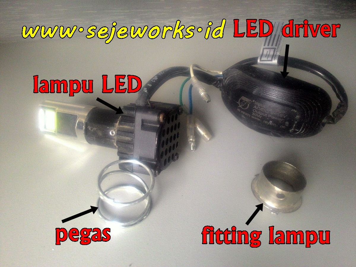 Cara Pasang Lampu LED 6 Sisi di Sepeda Motor AC dan DC, Jangan Sampai ...