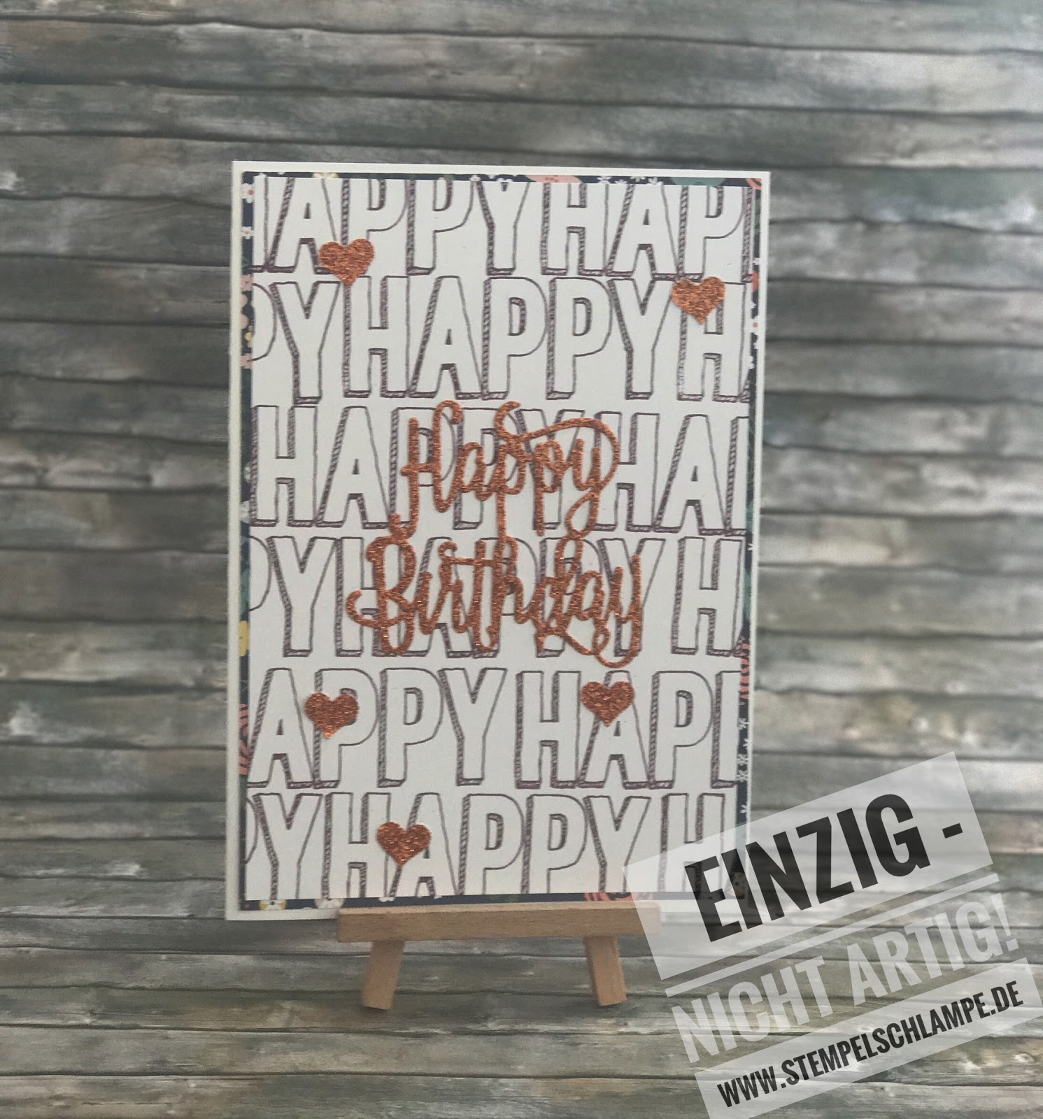 Die Stempelritterin - Kreativität rettet die Welt: große Geburtstagskarte