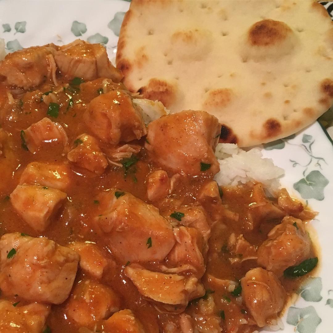 Pressure Cooker Indian Butter Chicken with Rice