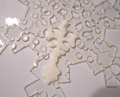 Distracted by Something Shiny: Glittering Snowflake Ornament